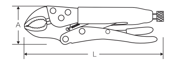 圆咀大力钳 DP-S503 product parameter