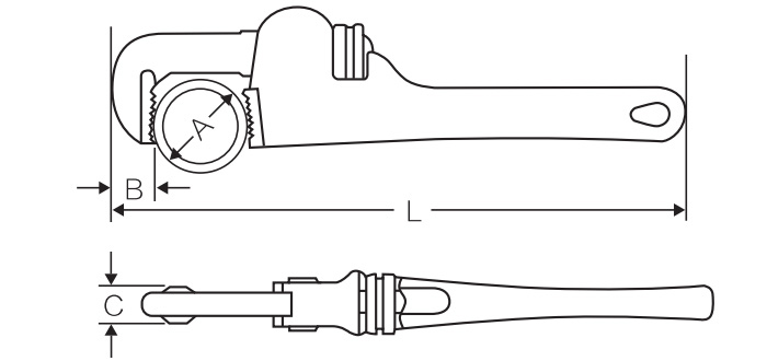 美式重型管子钳 DP-S416 product parameter