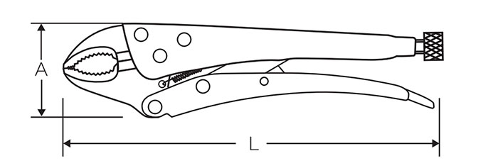 圆咀大力钳 DP-S515 product parameter