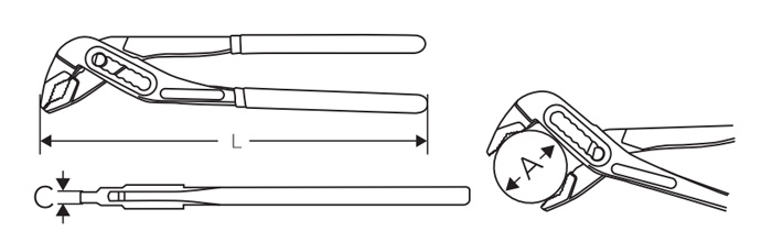 水泵钳 DP-S702 product parameter