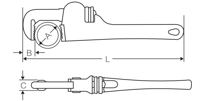 美式重型管子钳 DP-S415 product parameter