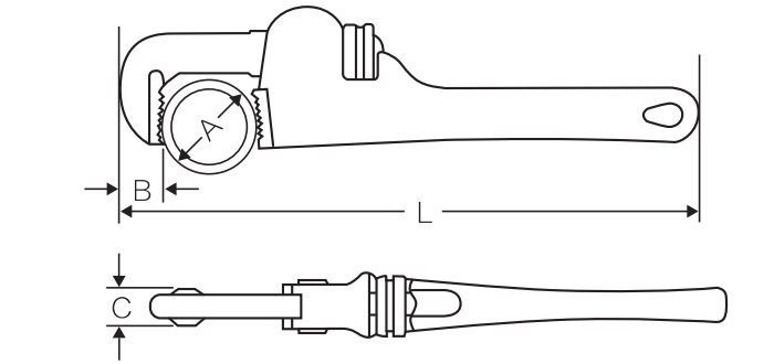 美式重型管子钳 DP-S413 product parameter