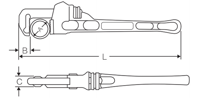 欧式管子钳 DP-S421 product parameter
