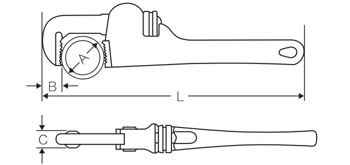 美式重型管子钳 DP-S414 product parameter