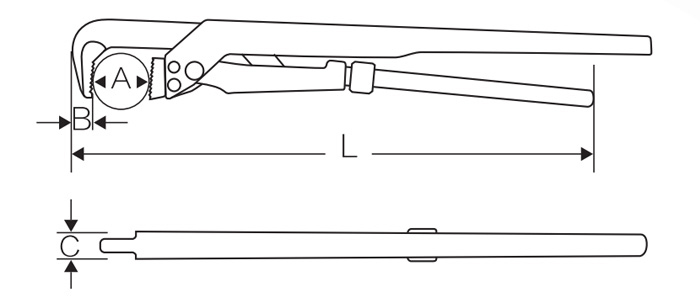瑞典管子钳 DP-S404 product parameter